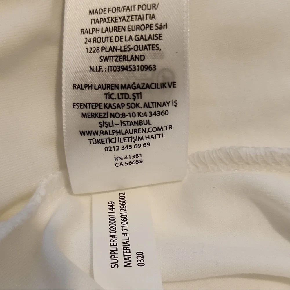 Polo Ralph Lauren Men's XXL Big & Tall White Polo Shirt Short Sleeve Logo